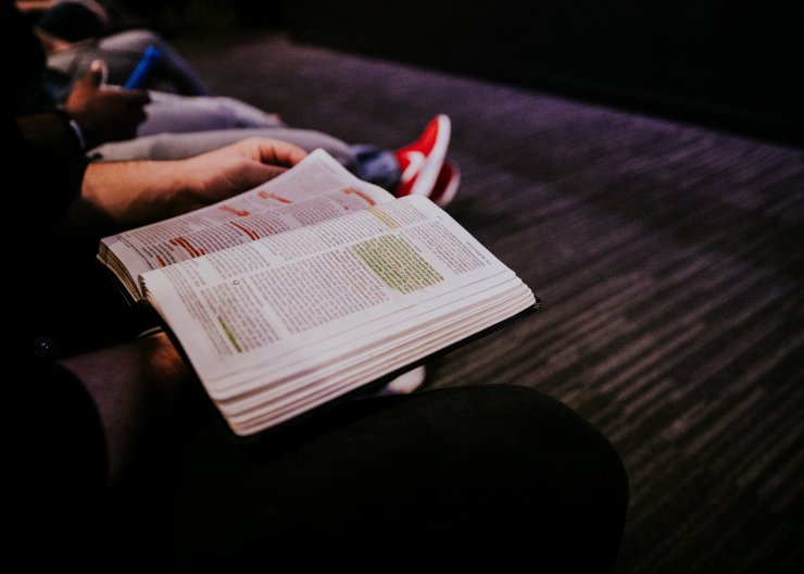 SAT: Evidence Based Reading and Writing Student studying book