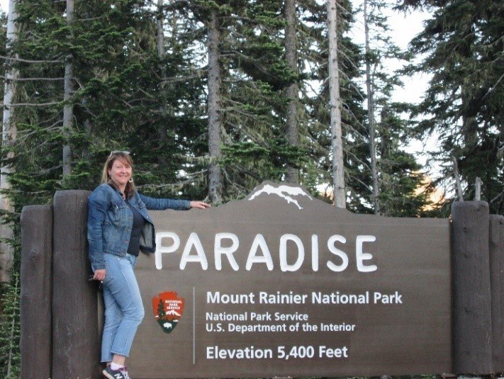 Laura at Mount Rainier National Park