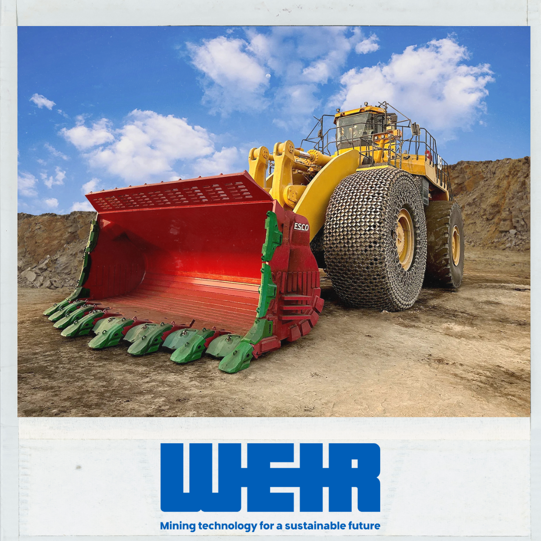 Weir logo on polaroid with image of their product.